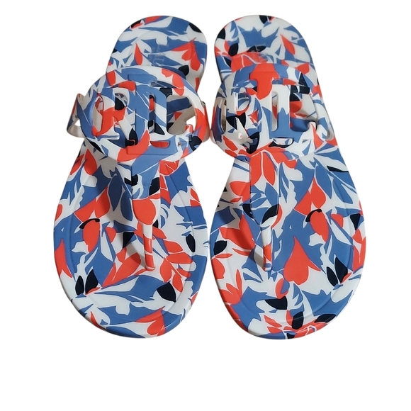 Ralph Lauren Audrie Floral Logo Front Jelly Sandals - Picture 2 of 16